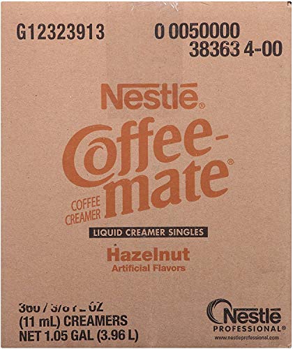 Nestle Coffee mate Coffee Creamer, Hazelnut, Liquid Creamer Singles, Box of 360 Singles