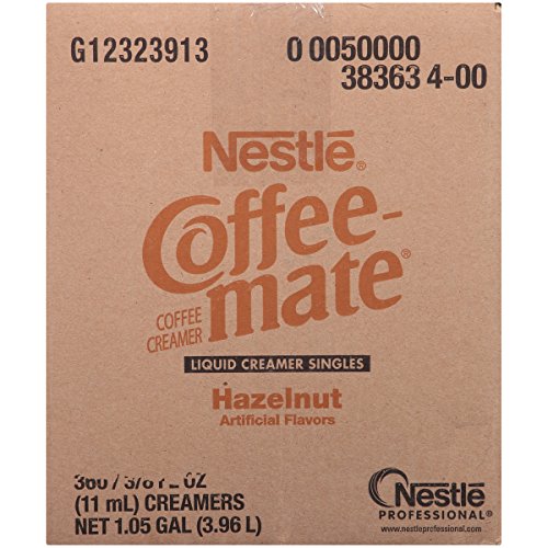 Nestle Coffee mate Coffee Creamer, Hazelnut, Liquid Creamer Singles, Box of 360 Singles