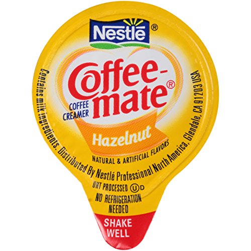 Nestle Coffee mate Coffee Creamer, Hazelnut, Liquid Creamer Singles, Box of 360 Singles