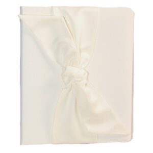 love knot wedding memory book, white