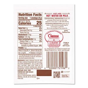 Nestle Cocoa Mix No Sugar Added 30 Count .28 Oz Packets
