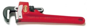 ridgid straight pipe wrench, cast iron, 10 in. l