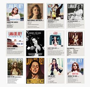 lana album cover limited edition posters, music posters (set of 12, 8in x 10in, unframed)