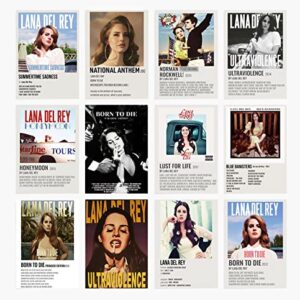 Lana Album Cover Limited Edition Posters, Music Posters (Set of 12, 8in x 10in, Unframed)