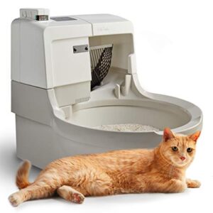 catgenie a.i. self-cleaning, fully-flushing, self-scooping, automatic cat box (latest model)