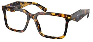 eyeglasses prada pr 10 yv vau1o1 honey tortoise