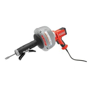 ridgid 35473 k-45af sink machine with c-1 5/16 inch inner core cable and autofeed control, sink drain cleaner machine and bulb drain auger
