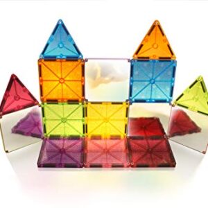 MAGNA - TILES Stardust Set, The Original Magnetic Building Tiles for Creative Open-Ended Play, Educational Toys for Children Ages 3 Years + (15 Pieces Including Glitter and Mirrors)