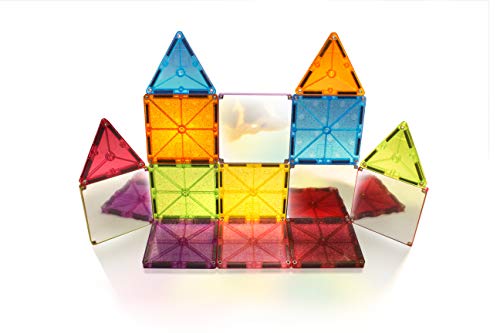 MAGNA - TILES Stardust Set, The Original Magnetic Building Tiles for Creative Open-Ended Play, Educational Toys for Children Ages 3 Years + (15 Pieces Including Glitter and Mirrors)