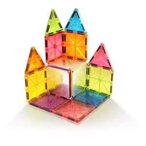 MAGNA - TILES Stardust Set, The Original Magnetic Building Tiles for Creative Open-Ended Play, Educational Toys for Children Ages 3 Years + (15 Pieces Including Glitter and Mirrors)