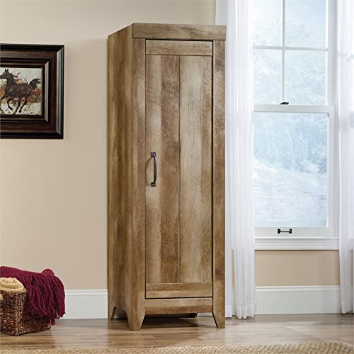 Sauder Adept Storage Narrow Storage Cabinet, Craftsman Oak finish
