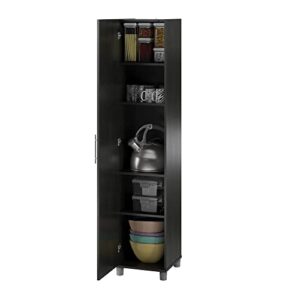 SystemBuild Camberly 16" Utility Storage Cabinet, Black Oak