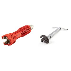 RIDGID 57003 EZ Change Plumbing Wrench Faucet Installation and Removal Tool & TEKTON 10 to 17 Inch Telescoping Basin Wrench (3/8 - 1-3/8 in.) | WRN92002