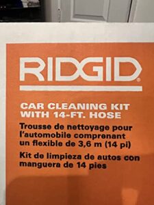 ridgid 1-1/4 in. car cleaning accessory kit with 14-ft hose wet/dry shop vac