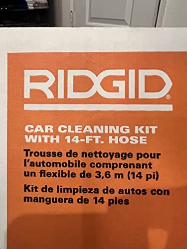 RIDGID 1-1/4 in. Car Cleaning Accessory Kit with 14-Ft Hose Wet/Dry Shop Vac