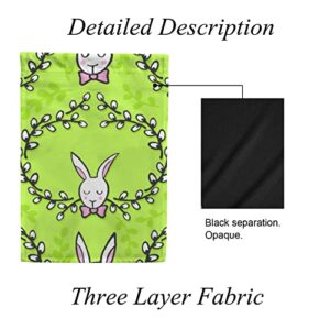 My Little Nest Seasonal Garden Flag Spring Easter White Bunny Wreath Double Sided Vertical Garden Flags for Home Yard Holiday Flag Outdoor Decoration Farmhouse Banner 12"x18"