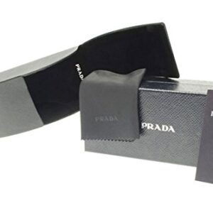 Prada Heritage PR 16MV 1BO1O1 Matte Black Plastic Rectangle Eyeglasses 55mm