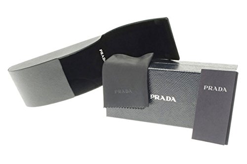 Prada Heritage PR 16MV 1BO1O1 Matte Black Plastic Rectangle Eyeglasses 55mm