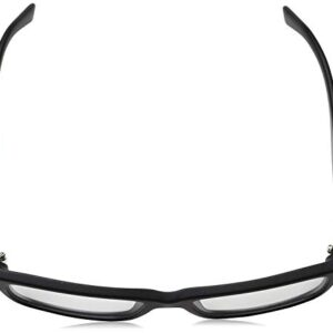 Prada Heritage PR 16MV 1BO1O1 Matte Black Plastic Rectangle Eyeglasses 55mm