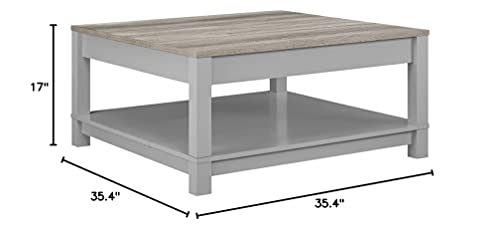 Ameriwood Home Carver Coffee Table, Gray