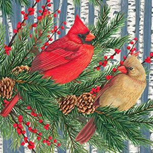 Winter Birch Tree Cardinals Garden Flag 12.5" x 18" Briarwood Lane