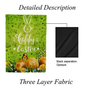 My Little Nest Seasonal Garden Flag Easter Golden Eggs Grass Flowers Double Sided Vertical Garden Flags for Home Yard Holiday Flag Outdoor Decoration Farmhouse Banner 12"x18"