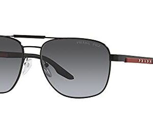 Prada PS 53XS Matte Black/Grey Gradient Polarized One Size