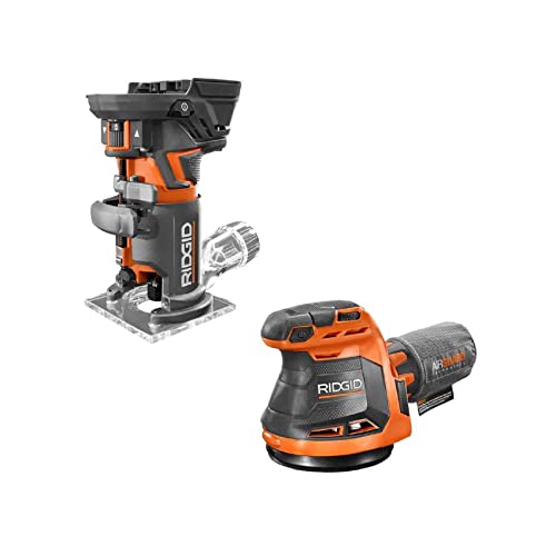 RIDGID 18V Cordless OCTANE Brushless 2-Tool Combo Kit Sander & Router