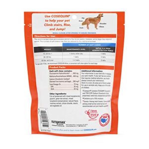 Nutramax Cosequin Joint Health Supplement for Dogs - With Glucosamine, Chondroitin, MSM, and Omega-3's, 60 Soft Chews