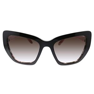 Prada PR 08VS ROL0A6 Brown Plastic Cat-Eye Sunglasses Brown Gradient Lens