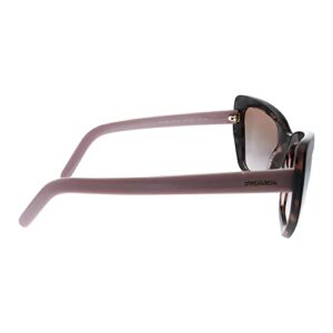 Prada PR 08VS ROL0A6 Brown Plastic Cat-Eye Sunglasses Brown Gradient Lens