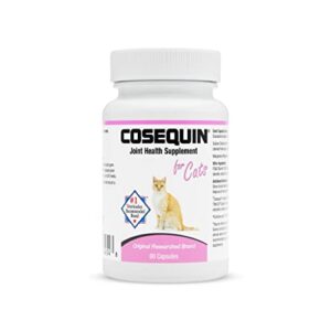 nutramax cosequin joint health supplement for cats – with glucosamine and chondroitin, 80 capsules