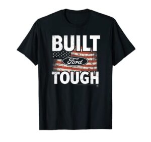 ford built ford tough flag t-shirt
