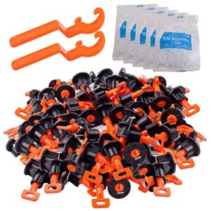 tile leveling system kit with 100pcs tile leveler & 2 special wrenches & 500pcs 2mm tile spacers