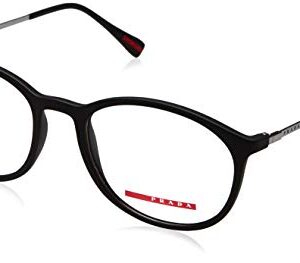 Prada Linea Rossa PS 04HV Men's Eyeglasses Black Rubber 53