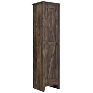 ameriwood home farmington wide storage cabinet, 18″, rustic