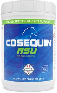 nutramax cosequin asu joint health supplement for horses – powder with glucosamine, chondroitin, asu, and msm, 1320 grams