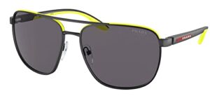 prada linea rossa linea rossa sps 50ys matte black/dark grey tuning 62/16/145 men sunglasses