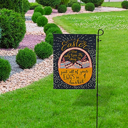 My Little Nest Seasonal Garden Flag Easter Quote Vertical Garden Flags Double Sided for Home Farmhouse Yard Holiday Flag Outdoor Decoration Banner 12"x18"