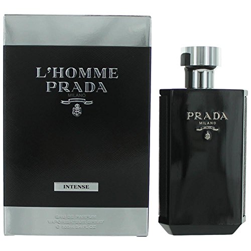 Prada L'home Intense Clogne For Men Eau De Parfum Spray 3.4 Ounce