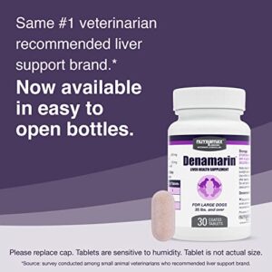 Nutramax Denamarin Liver Health Supplement for Large Dogs - With S-Adenosylmethionine (SAMe) and Silybin, 30 Tablets