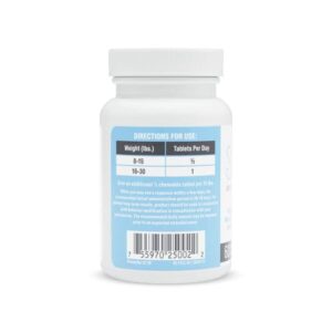 Nutramax Solliquin Calming Behavioral Health Supplement for All Dogs Over 8lbs - With L-Theanine, Magnolia / Phellodendron, and Whey Protein Concentrate, 60 Chewable Tablets