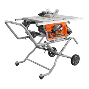 ridgid 15 amp 10 in. portable pro jobsite table saw with stand (renewed)