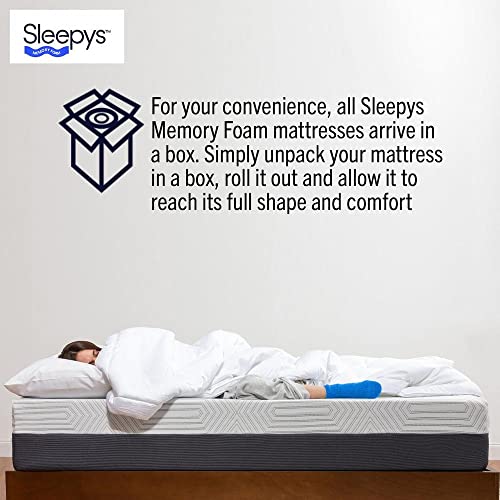 Sleepy's by Mattress Firm | Memory Foam Doze Mattress | Queen Size | 10" Medium Comfort | Pressure Relief | Moisture Wicking Breathable | Adjustable Base Friendly