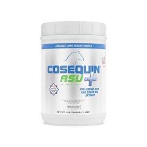 nutramax cosequin asu joint health supplement for horses – powder with glucosamine, chondroitin, msm, asu, green tea extract, and hyaluronic acid, 1050 grams