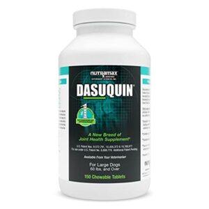 nutramax dasuquin joint health supplement for large dogs – with glucosamine, chondroitin, asu, boswellia serrata extract, green tea extract, 150 chewable tablets