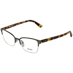 eyeglasses prada pr 61 xv 5531o1 top green/gunmetal