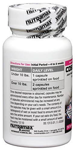 Nutramax Cosequin Joint Health Supplement for Cats - With Glucosamine and Chondroitin, 30 Capsules