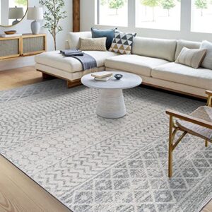 artistic weavers chester boho moroccan area rug,5’3″ x 7’6″,grey