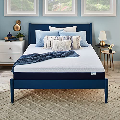 Sleep Innovations Marley 12 Inch Cooling Gel Memory Foam Mattress with Airflow Channel Foam for Breathability, Queen Size, Bed in a Box, Medium Firm Support